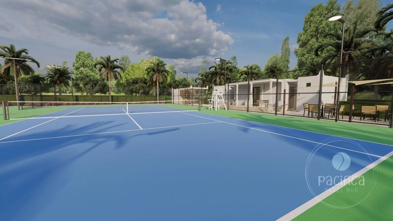 Tennis court construction by Pacifica in the UAE
