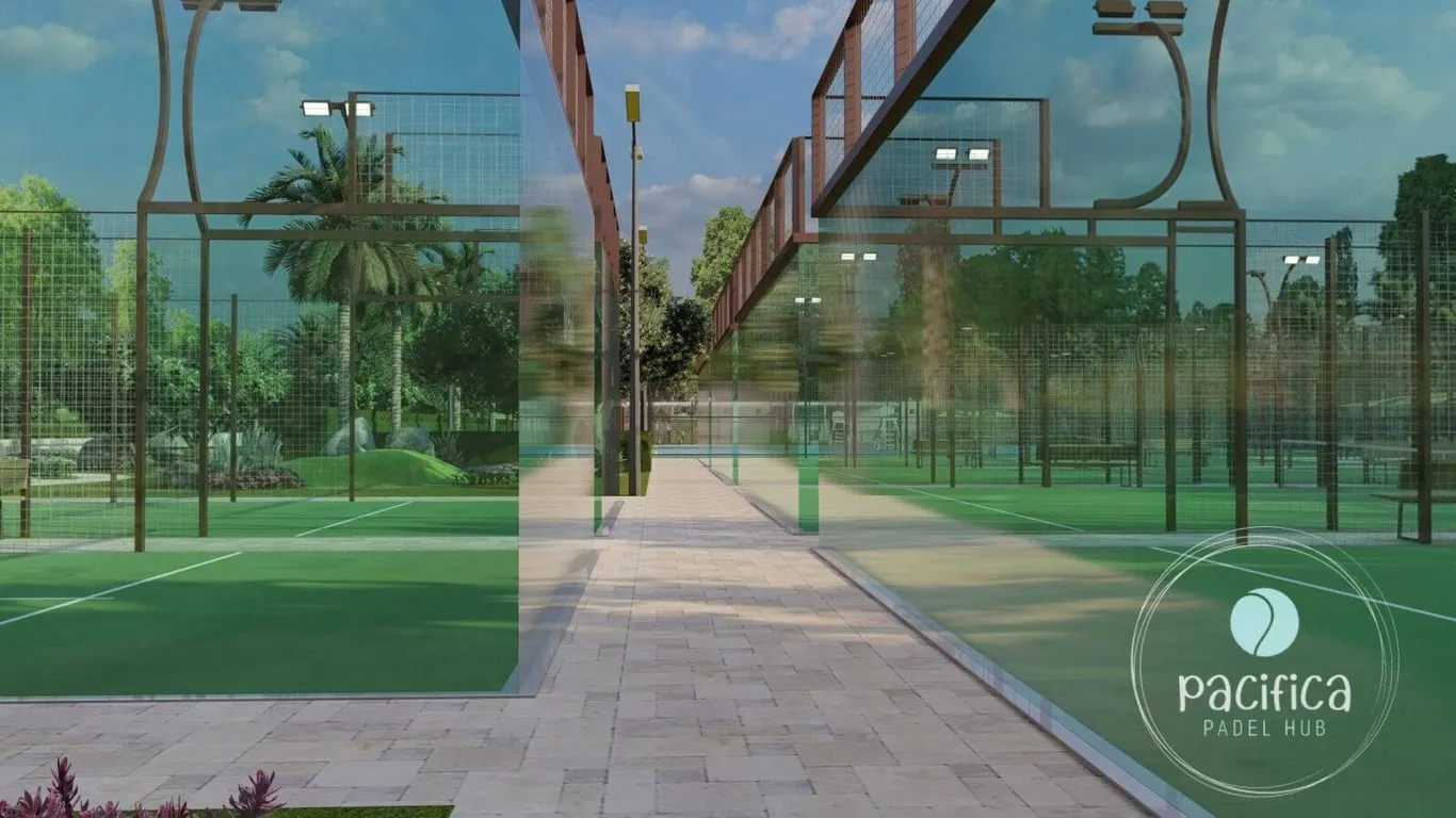 Padel court construction by Pacifica in the UAE
