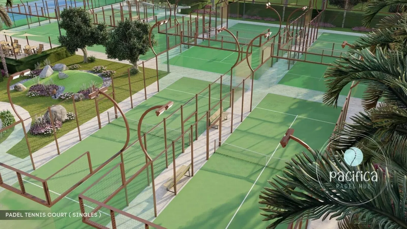 Padel courts at a sports club