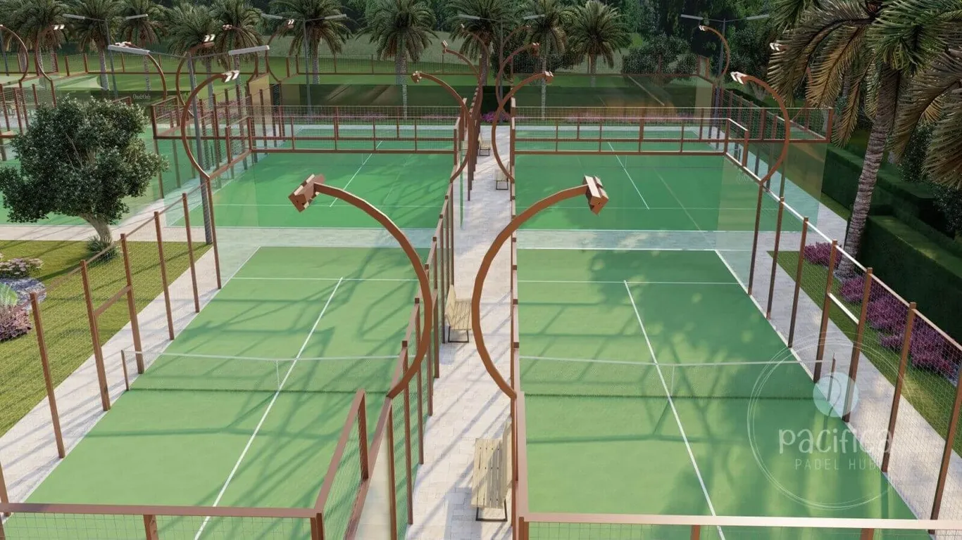 Padel court construction by Pacifica in the UAE