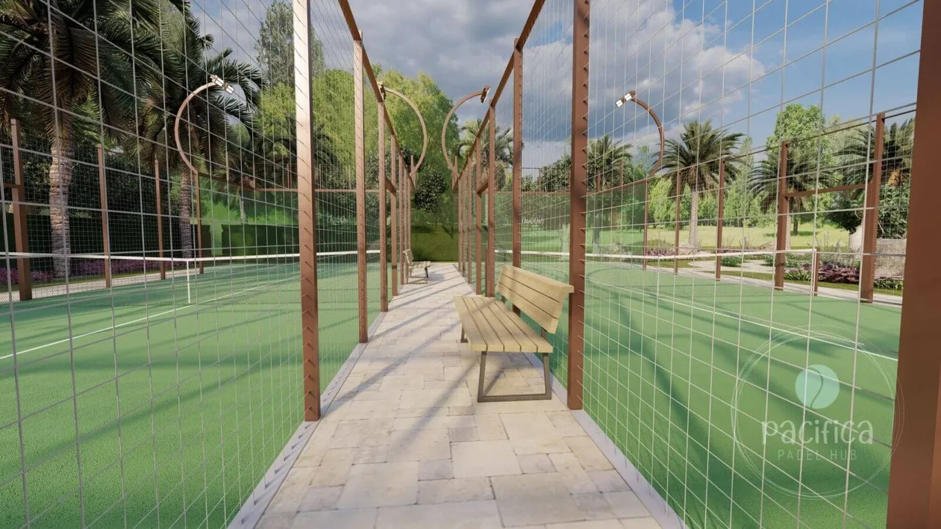 Padel court construction by Pacifica in the UAE