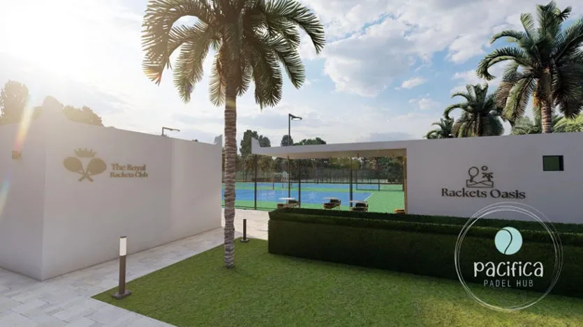 Sports facility with food and beverage zone