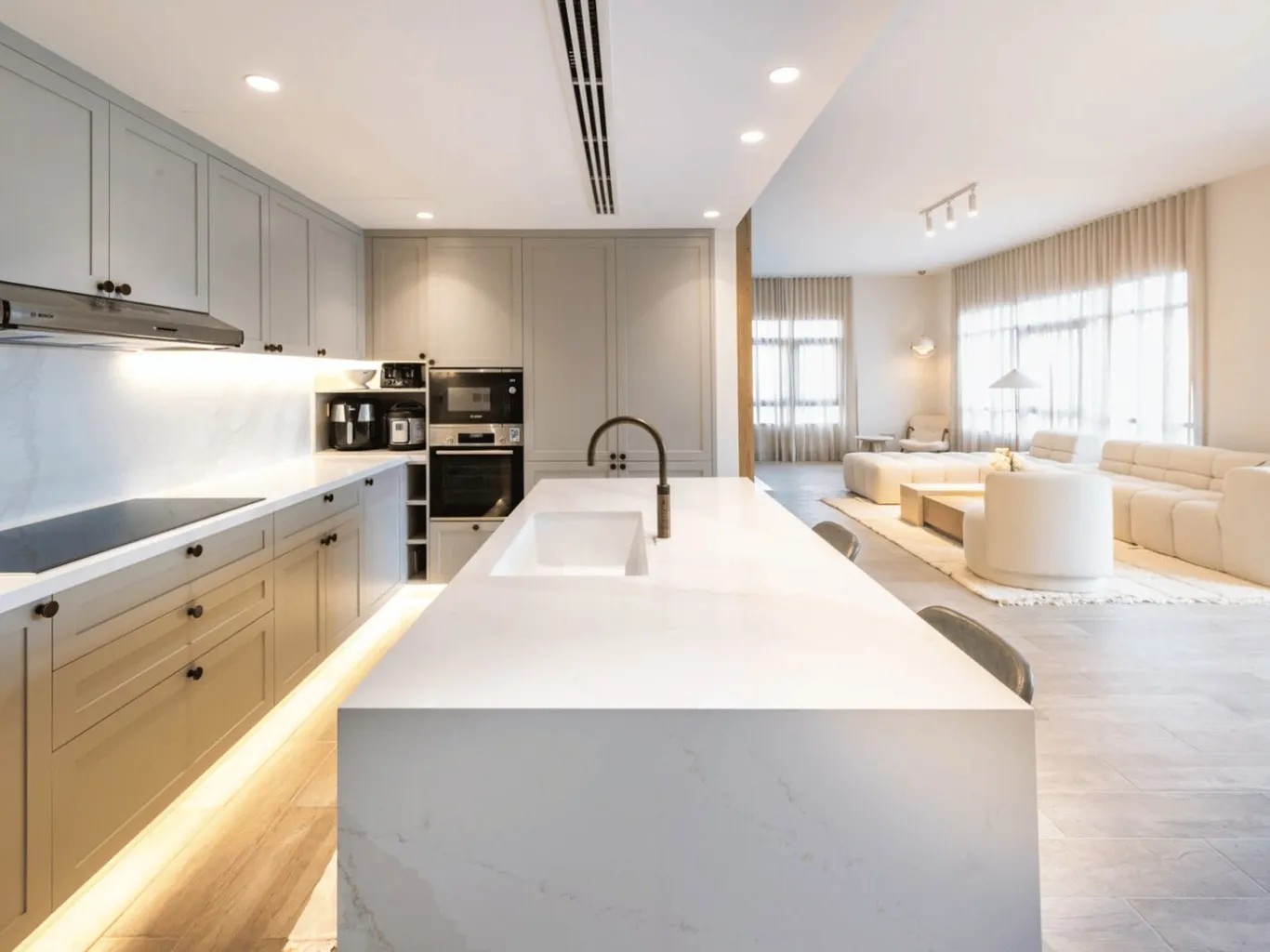 Renovated apartment interior in Dubai